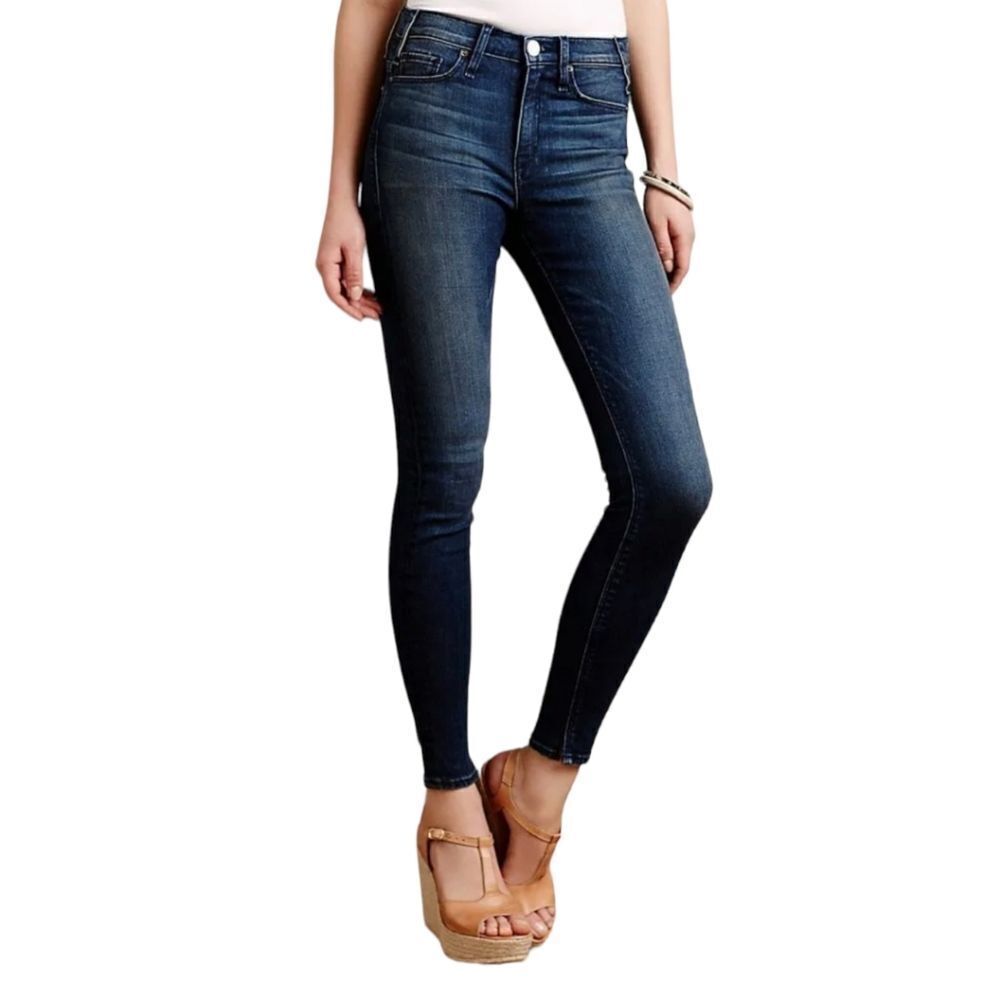 Anthropologie Mcguire Newton High-Rise Dark Wash Skinny Jean Sz 28 Style
